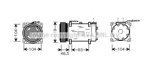 Компрессор, кондиционер AVA QUALITY COOLING CNK160