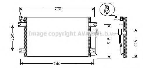 Конденсатор, кондиционер AVA QUALITY COOLING DW5031