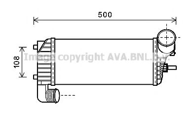 Интеркулер AVA QUALITY COOLING FD4574