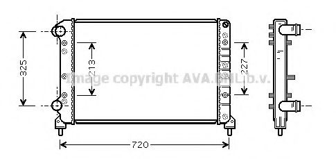 Радиатор, охлаждение двигателя AVA QUALITY COOLING FTA2261