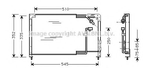 Конденсатор, кондиционер AVA QUALITY COOLING MZ5145