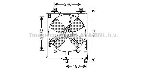 Вентилятор, охлаждение двигателя AVA QUALITY COOLING MZ7510