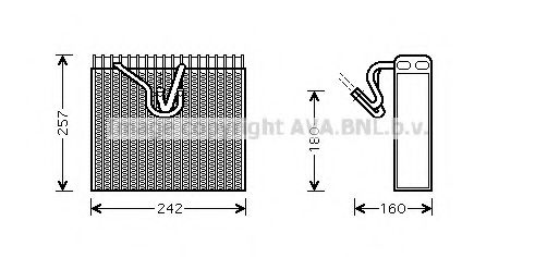 Испаритель, кондиционер AVA QUALITY COOLING OLV328