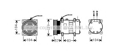 Компрессор, кондиционер AVA QUALITY COOLING RTK436