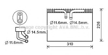 Испаритель, кондиционер AVA QUALITY COOLING SBV072