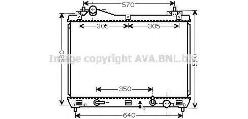 Радиатор, охлаждение двигателя AVA QUALITY COOLING SZ2102
