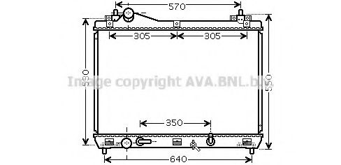 Радиатор, охлаждение двигателя AVA QUALITY COOLING SZ2105