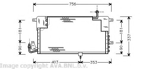 Конденсатор, кондиционер AVA QUALITY COOLING VW5141