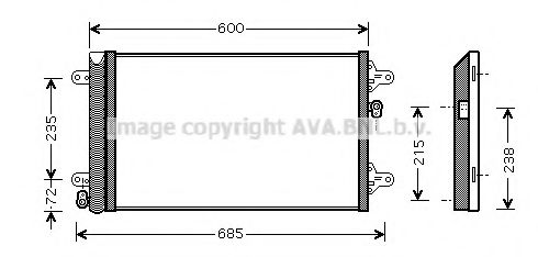 Конденсатор, кондиционер AVA QUALITY COOLING VWA5183D