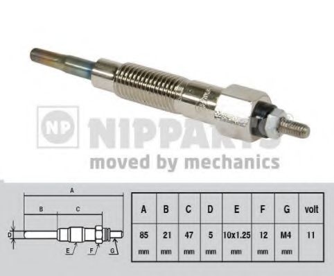 Свеча накаливания NIPPARTS J5711025