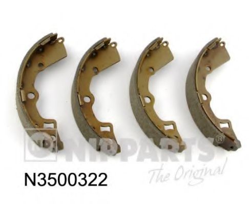 Комплект тормозных колодок, стояночная тормозная система NIPPARTS N3500322