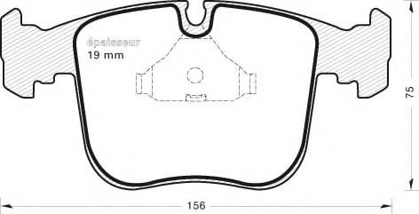 Комплект тормозных колодок, дисковый тормоз MGA 494