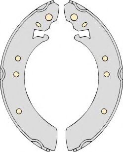 Комплект тормозных колодок MGA M542