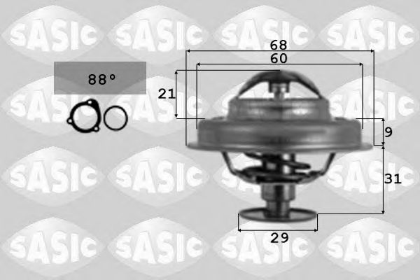 Термостат, охлаждающая жидкость SASIC 4000359