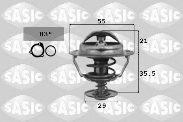 Термостат, охлаждающая жидкость SASIC 9000331