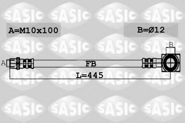 Тормозной шланг SASIC 6606020