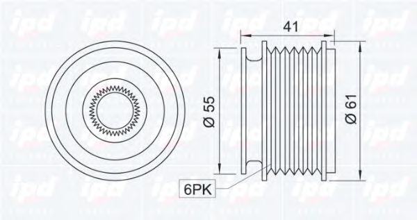 Механизм свободного хода генератора IPD 120010