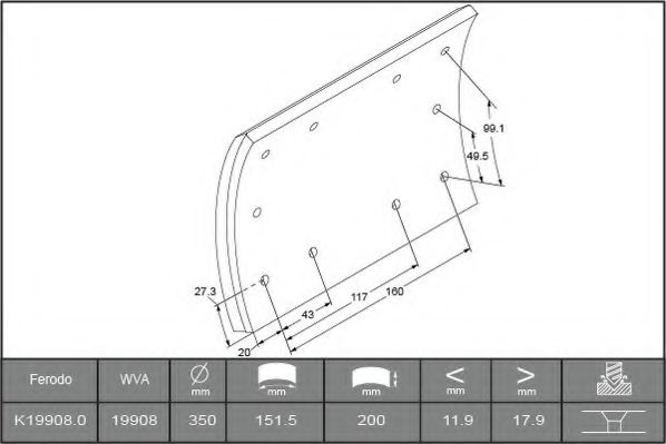 Комплект тормозных башмаков, барабанные тормоза BERAL 1990818100016476