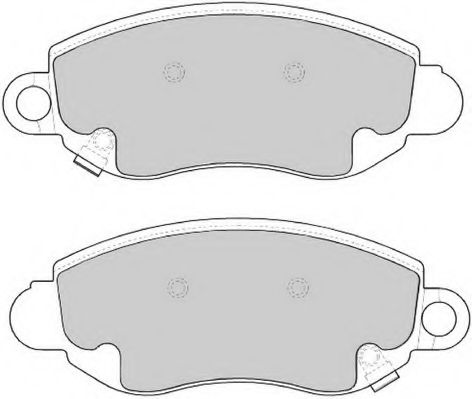 Комплект тормозных колодок, дисковый тормоз DURON DBP241381