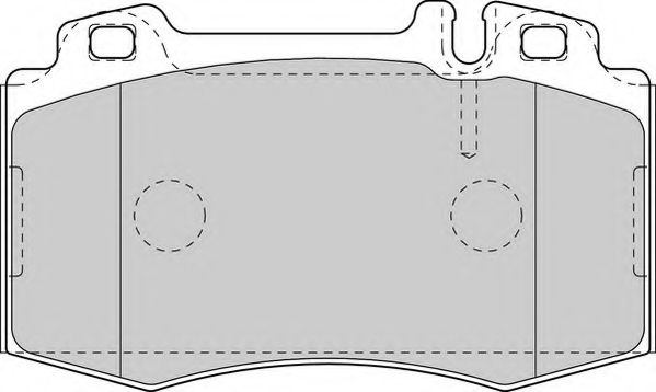 Комплект тормозных колодок, дисковый тормоз DURON DBP221426