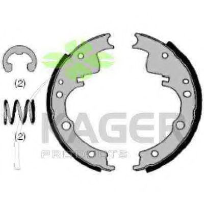 Комплект тормозных колодок KAGER 340115