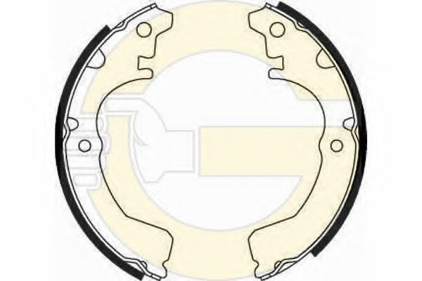 Комплект тормозных колодок GIRLING 5182209
