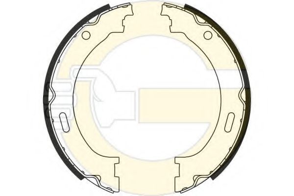 Комплект тормозных колодок, стояночная тормозная система GIRLING 5187951