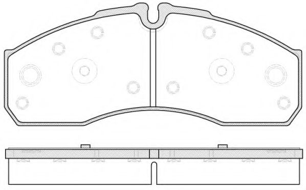 Комплект тормозных колодок, дисковый тормоз KAWE 065130
