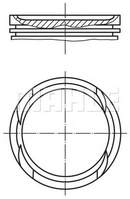 Поршень MAHLE ORIGINAL 082 63 01