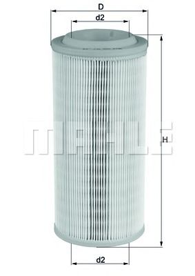 Воздушный фильтр MAHLE ORIGINAL LX1595