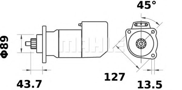 Стартер MAHLE ORIGINAL MS 517