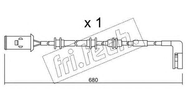 Сигнализатор, износ тормозных колодок fri.tech. SU.093