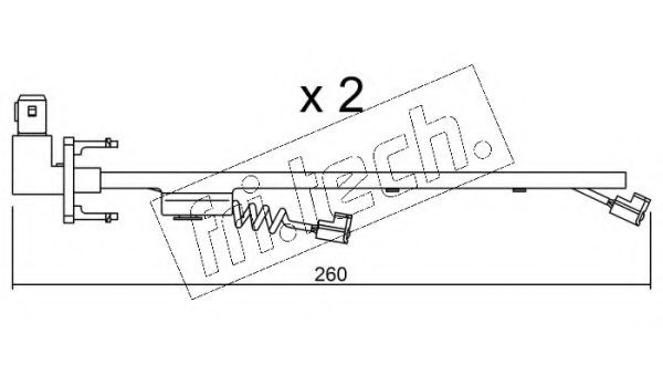 Сигнализатор, износ тормозных колодок fri.tech. SU.184K