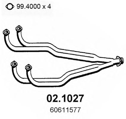 Труба выхлопного газа WALKER 03134