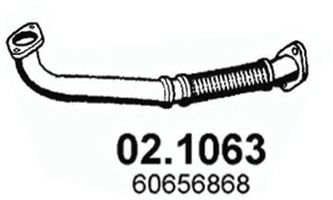 Труба выхлопного газа ASSO 021063