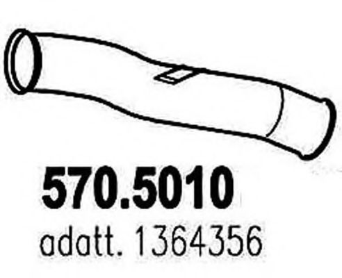 Труба выхлопного газа ASSO 570.5010