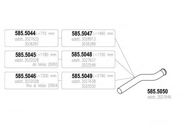 Труба выхлопного газа DINEX 80233