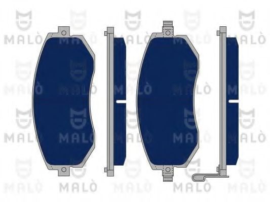 Комплект тормозных колодок, дисковый тормоз MALÒ 1050044