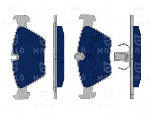 Комплект тормозных колодок, дисковый тормоз MALÒ 1050073