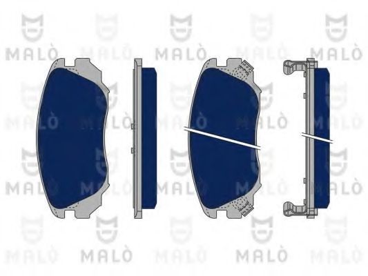 Комплект тормозных колодок, дисковый тормоз MALÒ 1050146