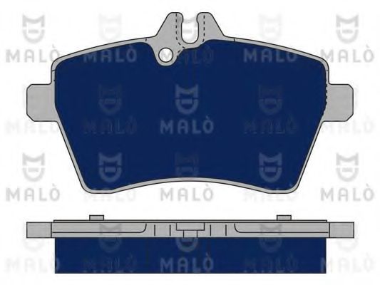 Комплект тормозных колодок, дисковый тормоз MALÒ 1050217