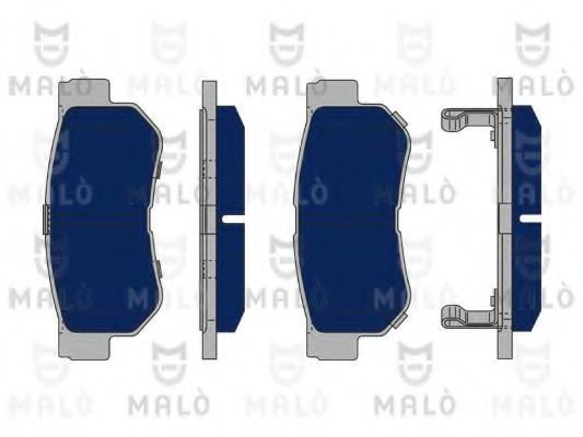 Комплект тормозных колодок, дисковый тормоз MALÒ 1050331