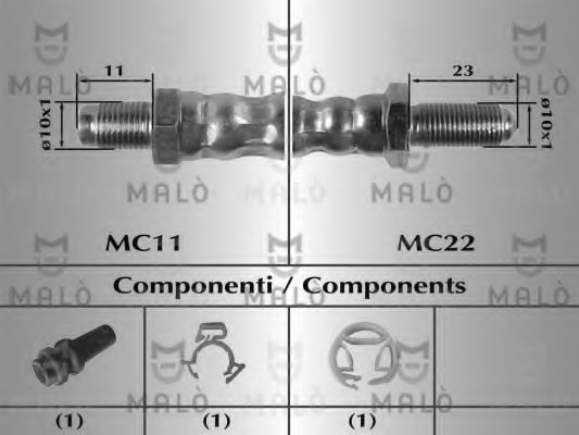 Тормозной шланг MALÒ 8420