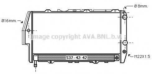 Радиатор, охлаждение двигателя NISSENS 60309