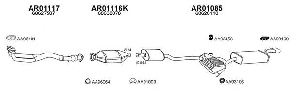 Система выпуска ОГ VENEPORTE 010025