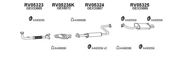 Система выпуска ОГ VENEPORTE 050091