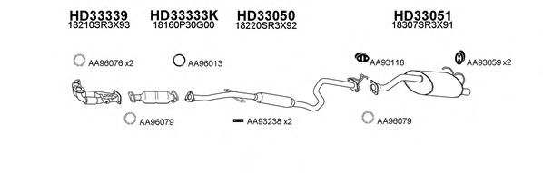 Система выпуска ОГ VENEPORTE 330022