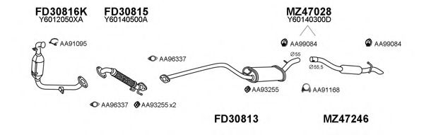 Система выпуска ОГ VENEPORTE 470014