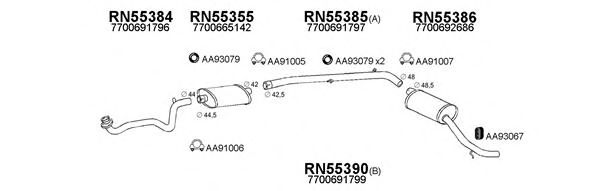 Система выпуска ОГ VENEPORTE 550211