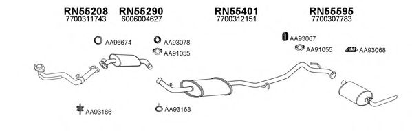 Система выпуска ОГ VENEPORTE 550454